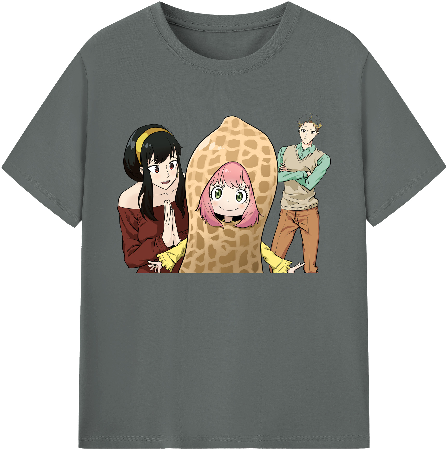 （画像用） SPY×FAMILY间谍家家酒 綿100％ メンズ半袖Tシャツ｜肌触りやわらか＆通気性